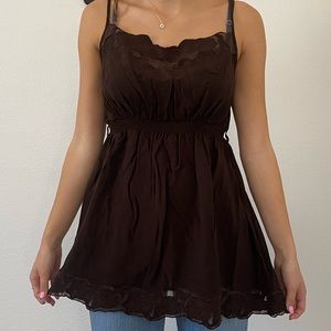 Brown Vintage bcbg tank